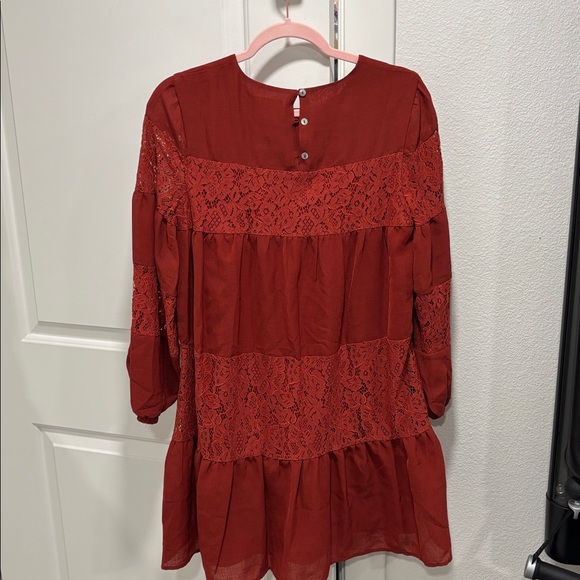 70s style Mini Peasant Dress - Picture 2 of 4